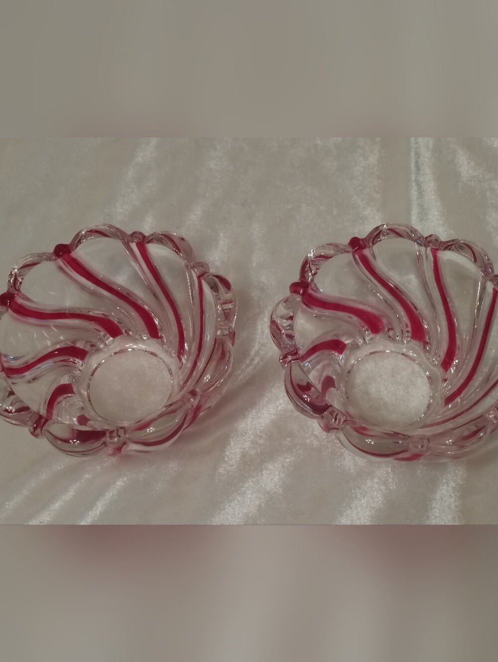 Mikasa Peppermint Candle Holders Set Of 2 For Holidays